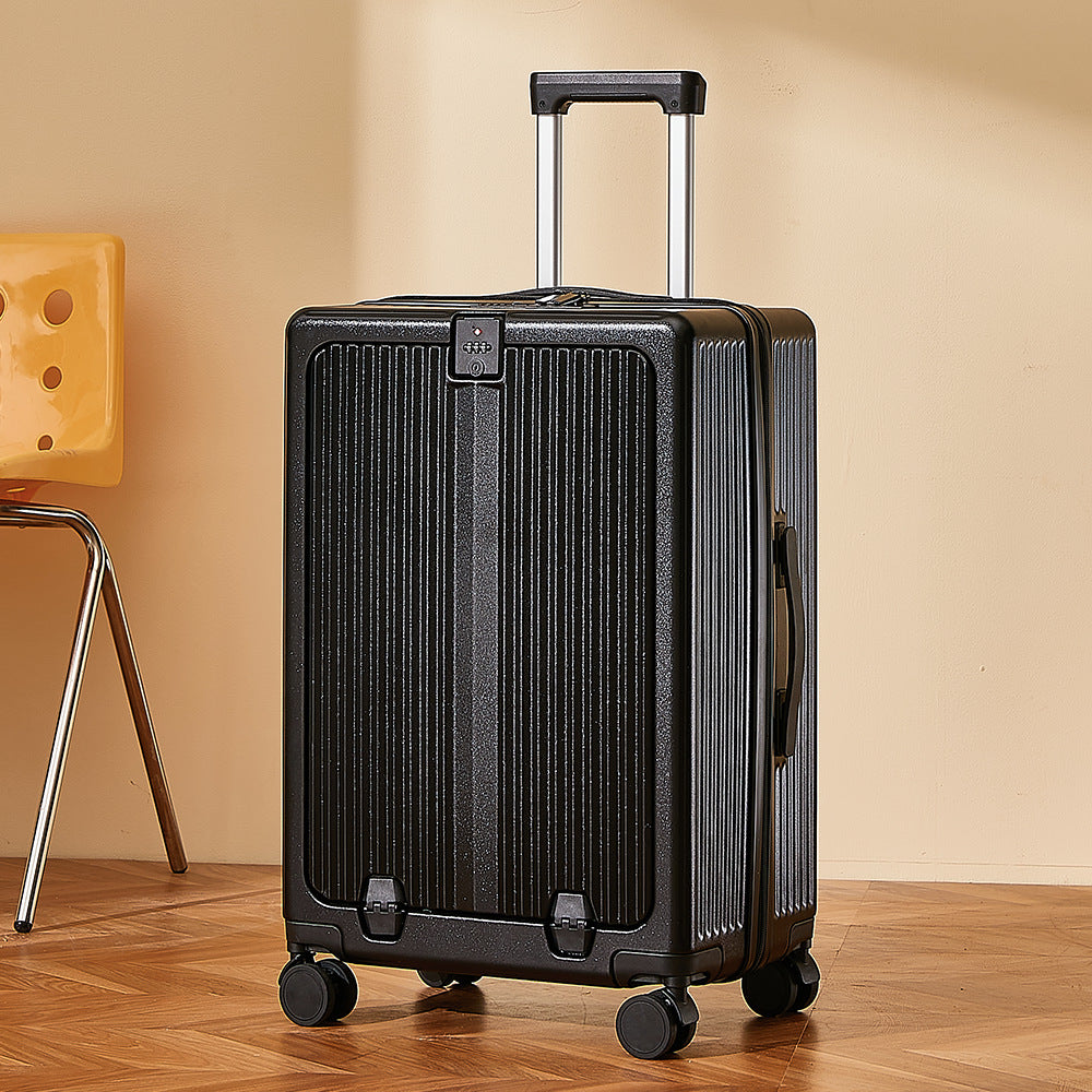 Front opening multi-function suitcase