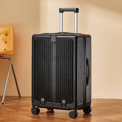 Front opening multi-function suitcase