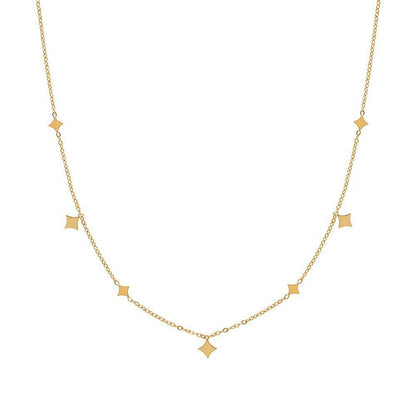Star collarbone necklace