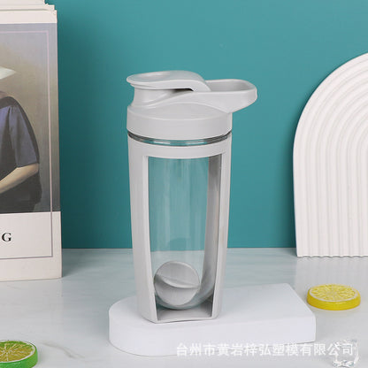 500Ml Portable Plastic Double Layer Shaker Cup