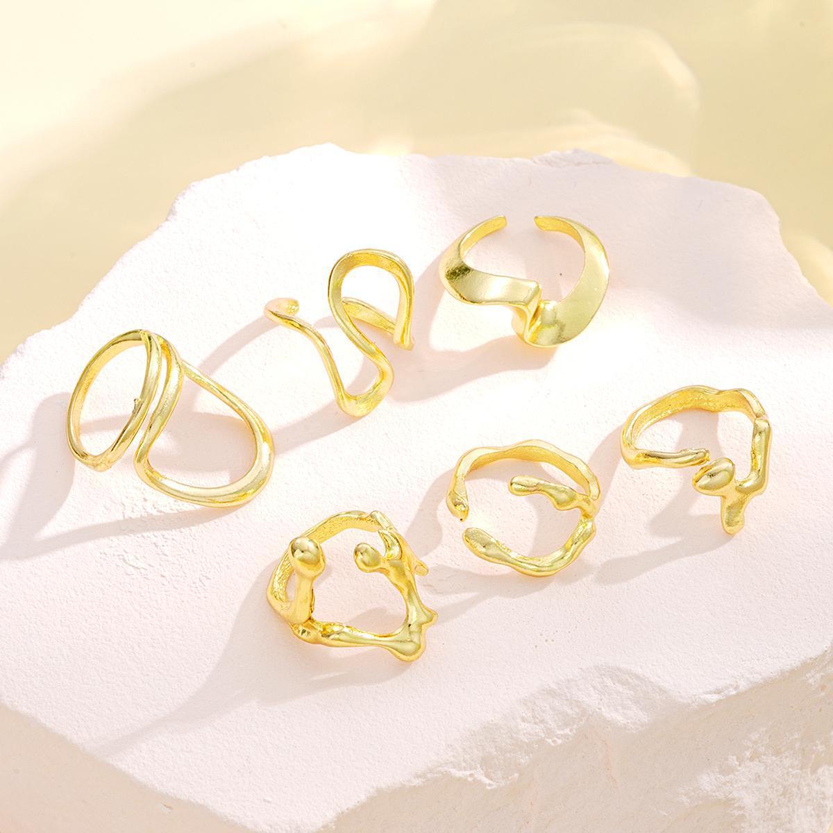 Geometric Petal Stud Earrings