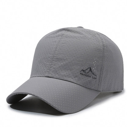 Gorra de béisbol con protección solar de malla transpirable y de secado rápido 