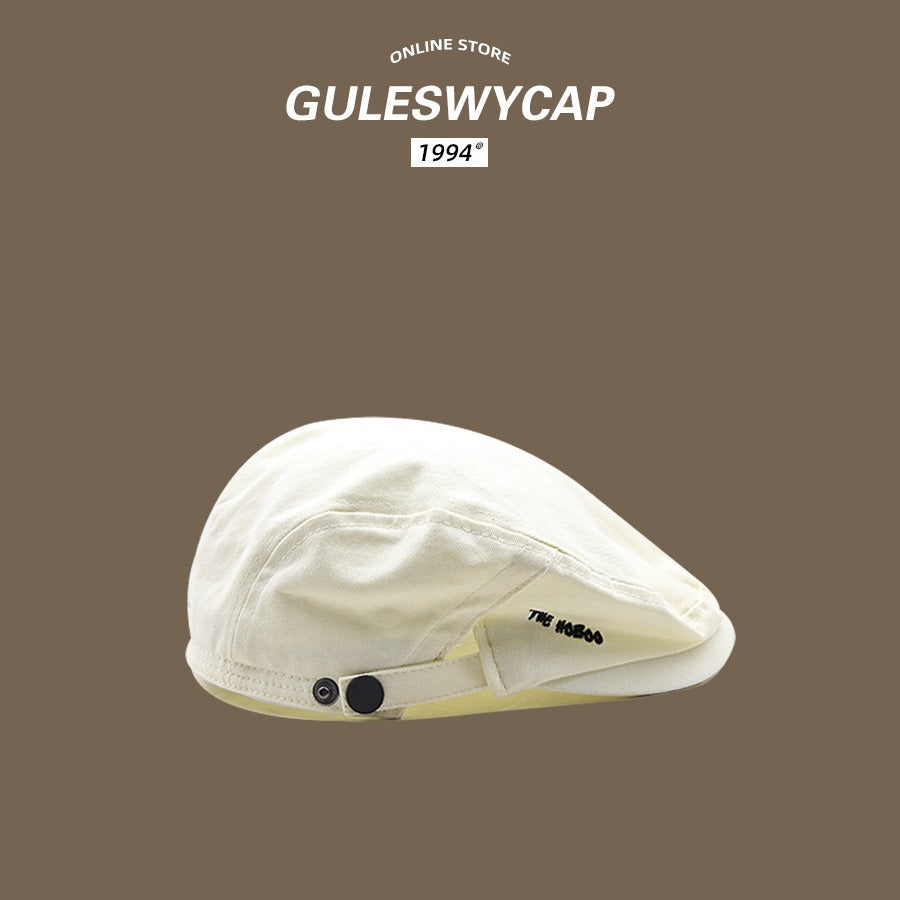 Gorra de vendedor de periódicos estilo británico retro 