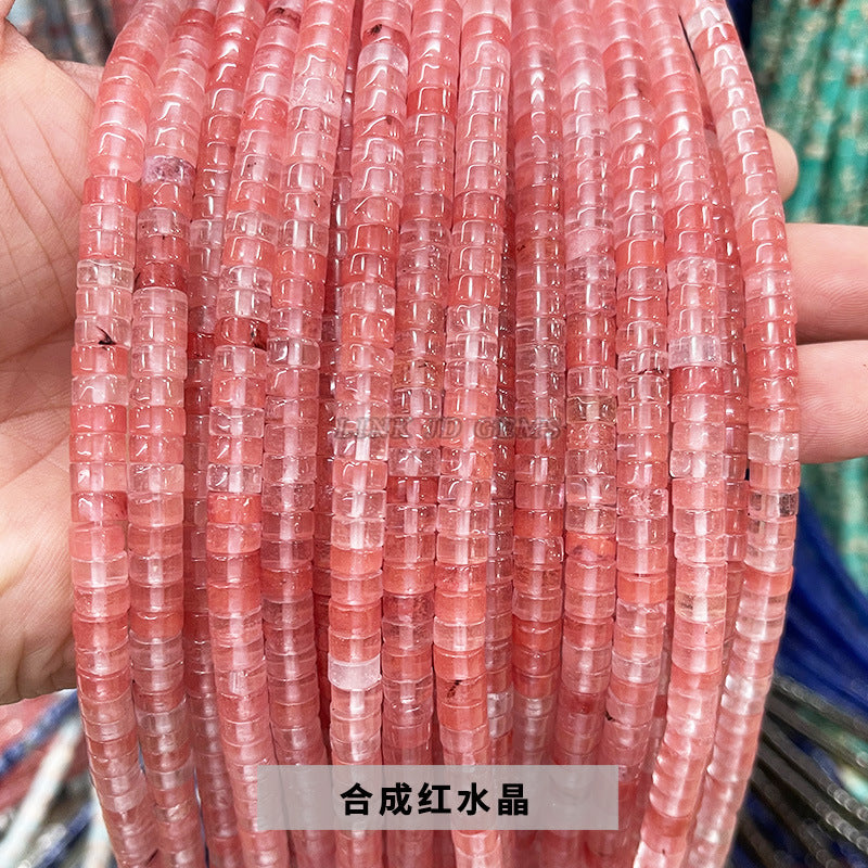 3 * 6Mm natural stone right angle disc loose beads