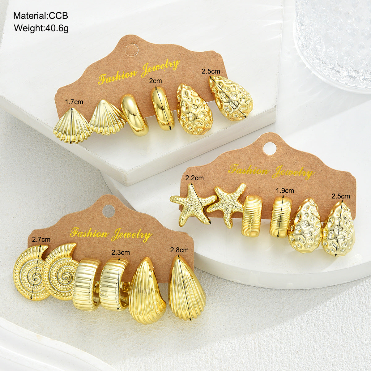 Geometric Twist Earring Set