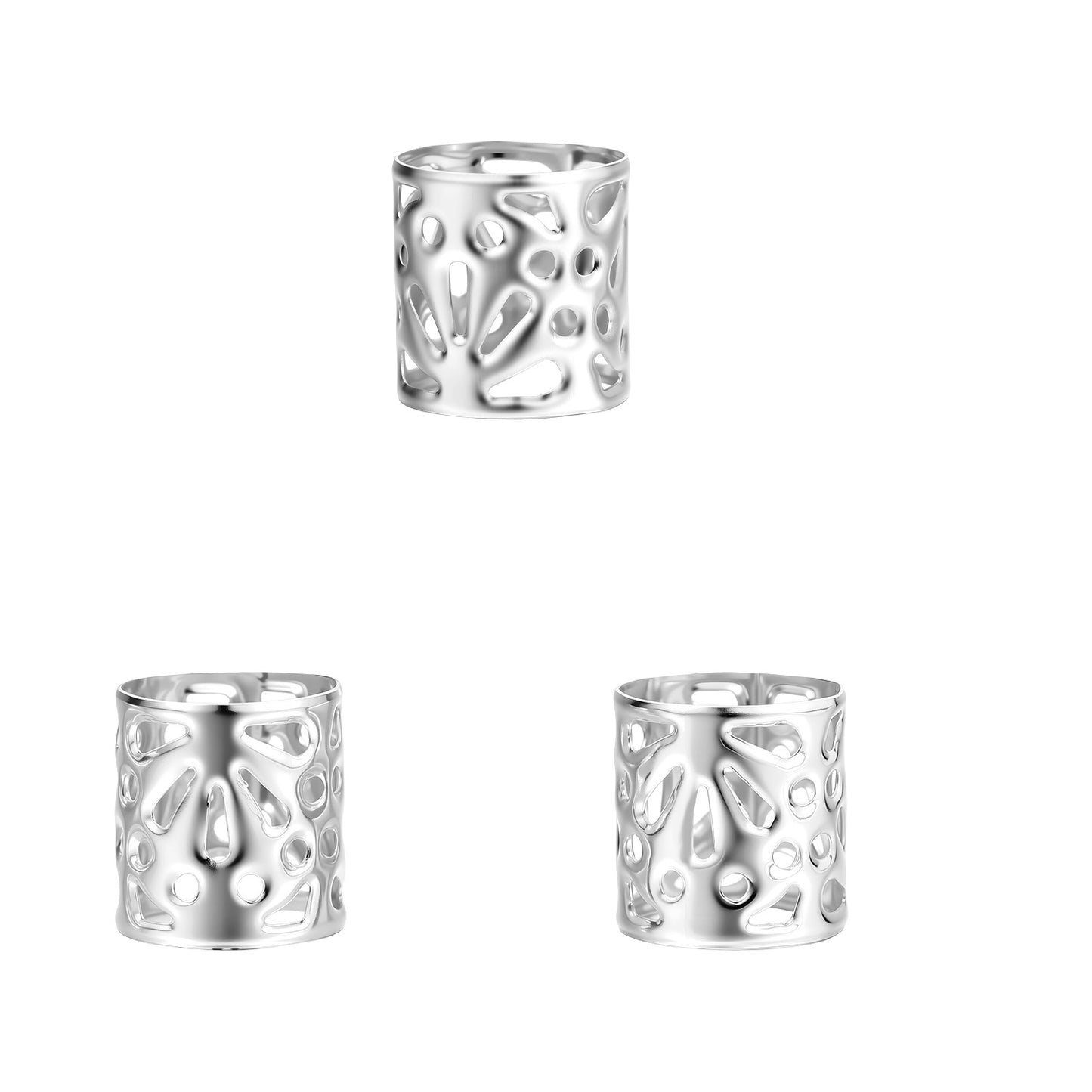 60Pcs Dreadlock Hair Rings