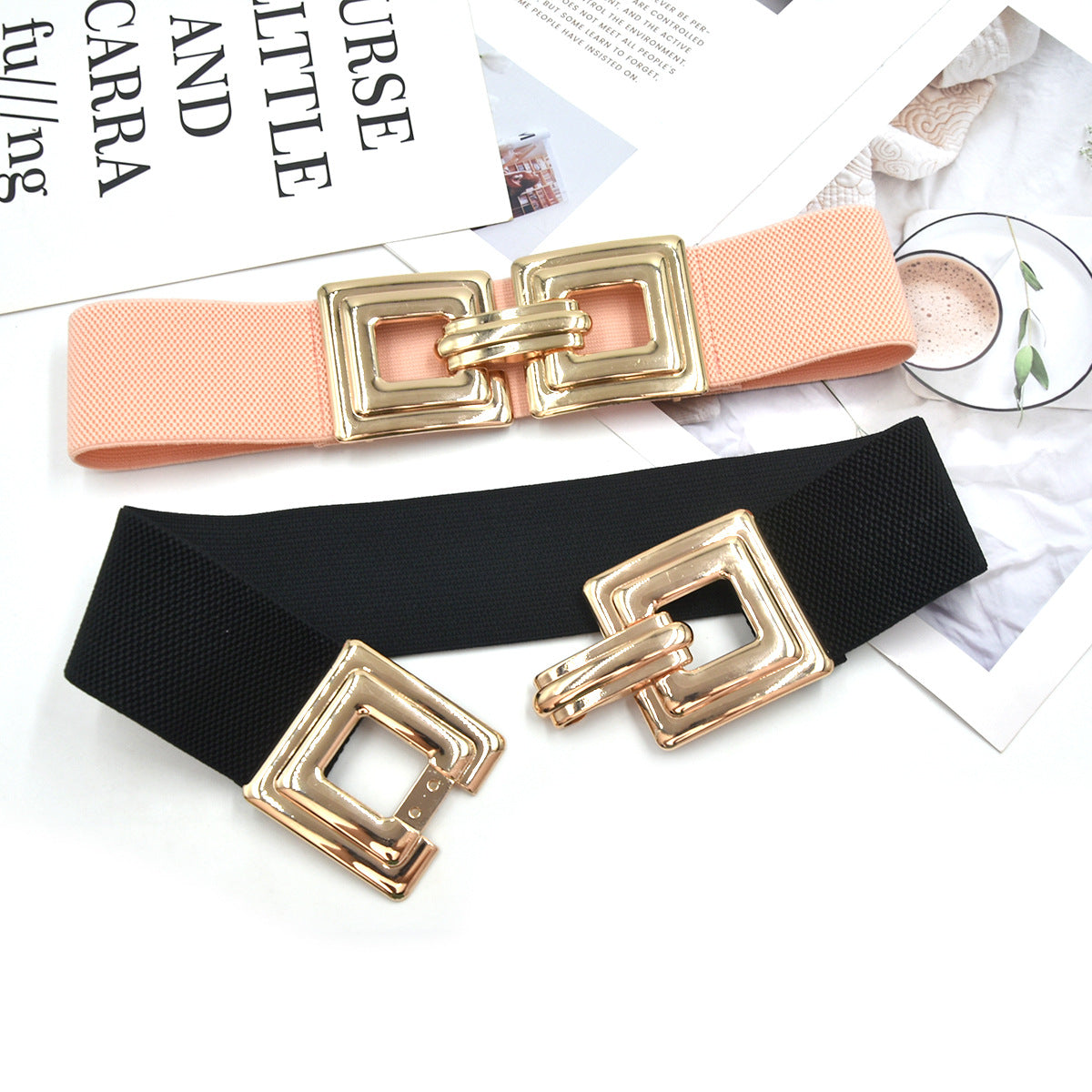 Gold belt women's decorative belt