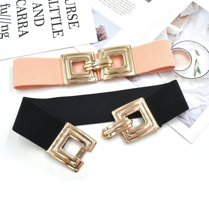 Gold belt women's decorative belt