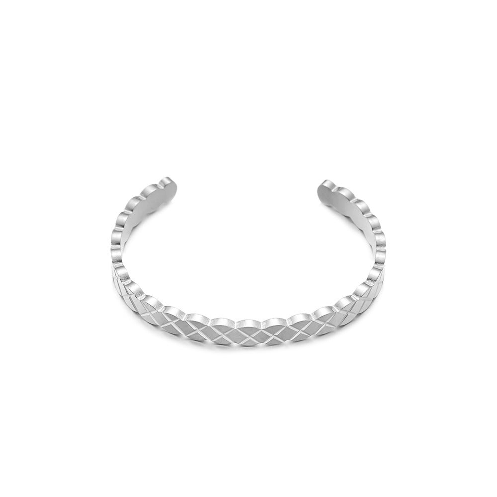 Non-Fading Titanium Steel Minimalist INS-Style Bracelet