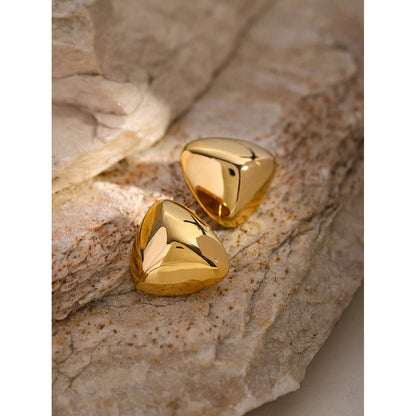 3D triangle earrings