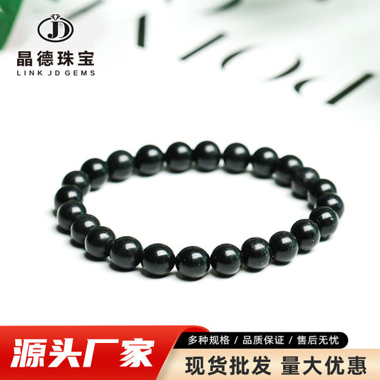 Sub-graphite bracelet personalized single circle bead jewelry