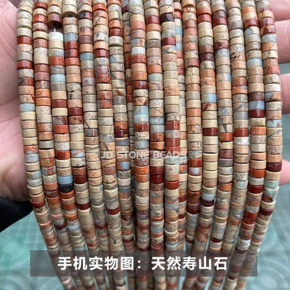 2 * 4Mm Jade Crystal Right Angle Disc Loose Beads