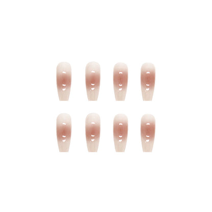 Gradient Nude Blush Nails