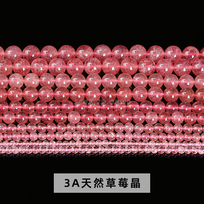 Strawberry crystal loose beads DIY beads