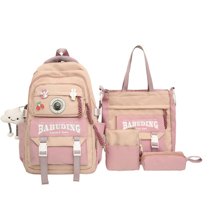 Backpack large capacity load reduction spine protection