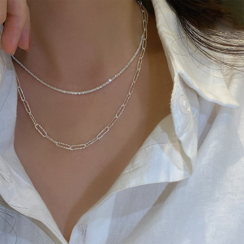 Sparkling Cauliflower Collarbone Necklace