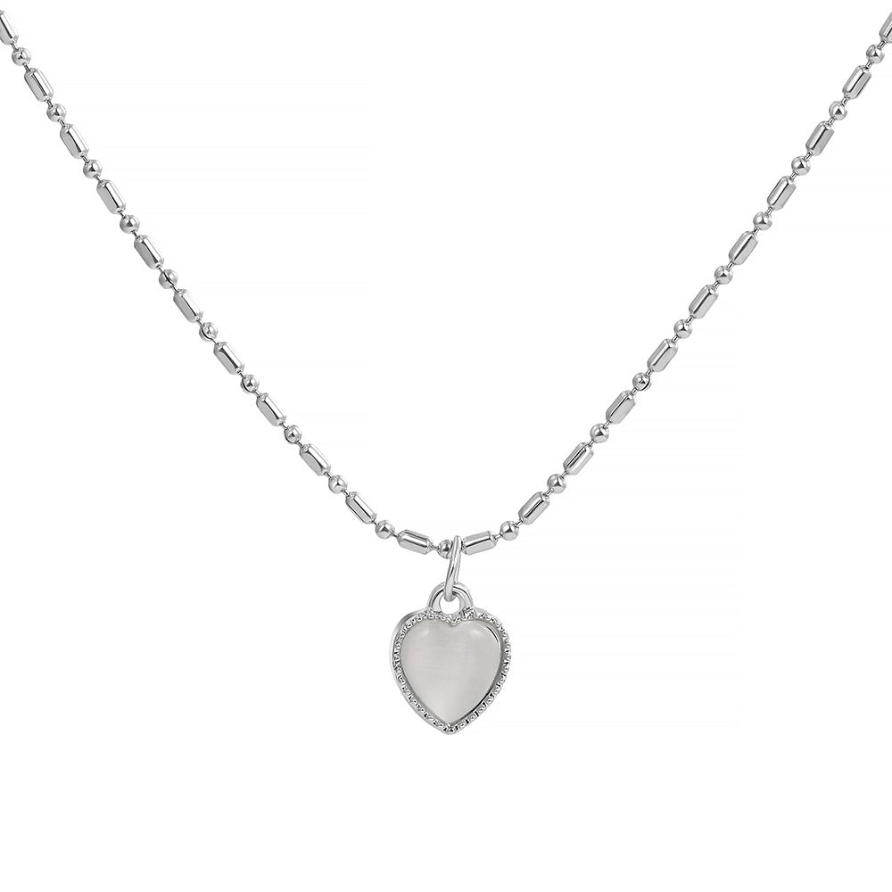 Peach Heart Necklace