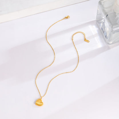 French Elegance Steel Necklace, Unique Design