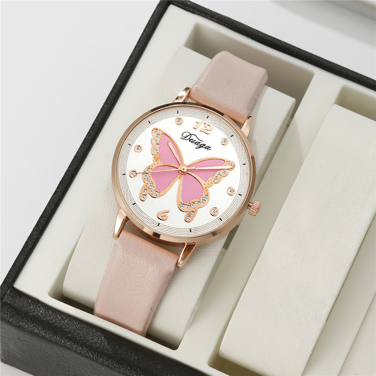 Watch Pearl Butterfly Jewelry Set