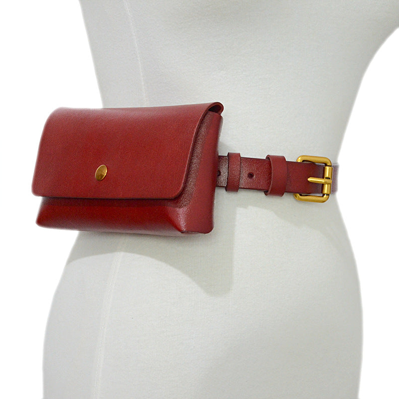 Satchel belt real cowhide