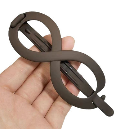 Pinza para el pelo mate en forma de 8 