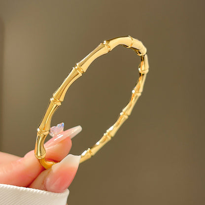 Four-leaf clover gypsy titanium steel bracelet