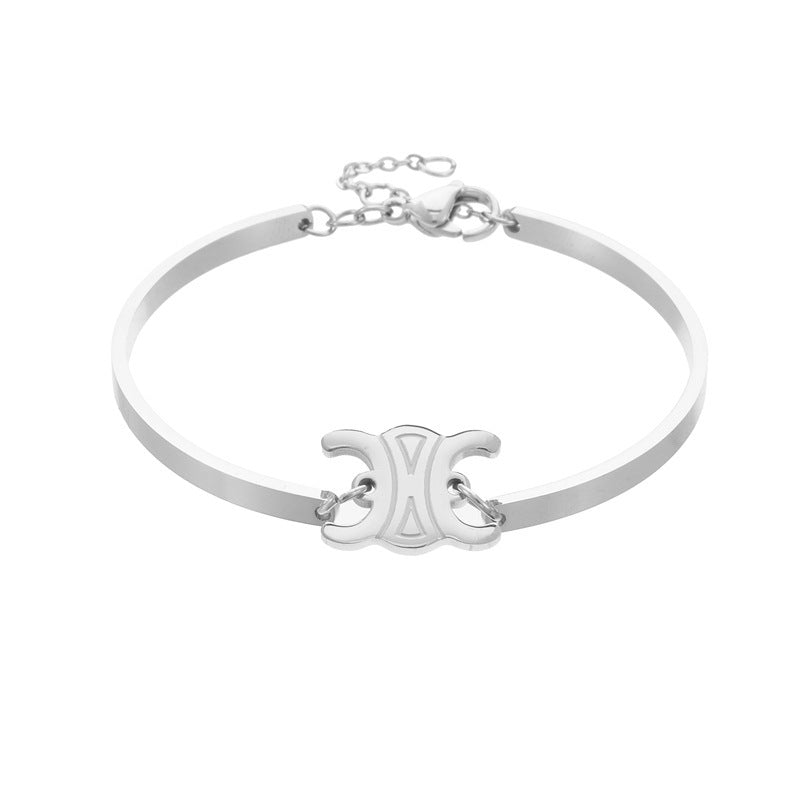 Arc de Triomphe 18K Gold Titanium Steel Bracelet — Women's Luxury