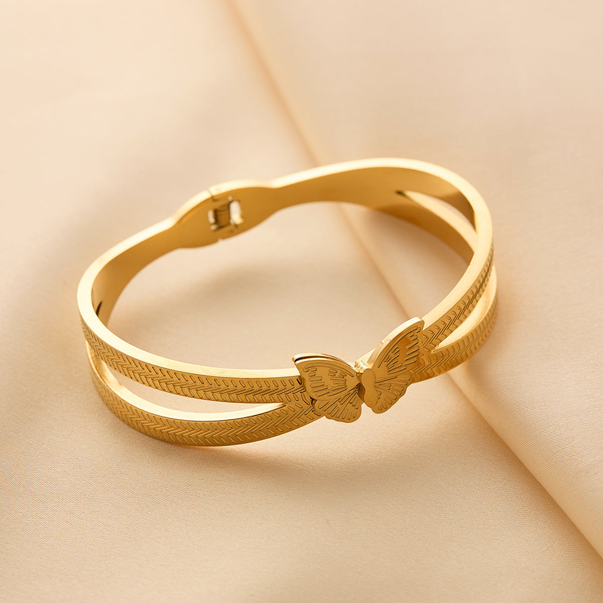 Butterfly Titanium Steel Bracelet