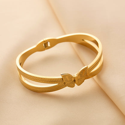 Butterfly Titanium Steel Bracelet