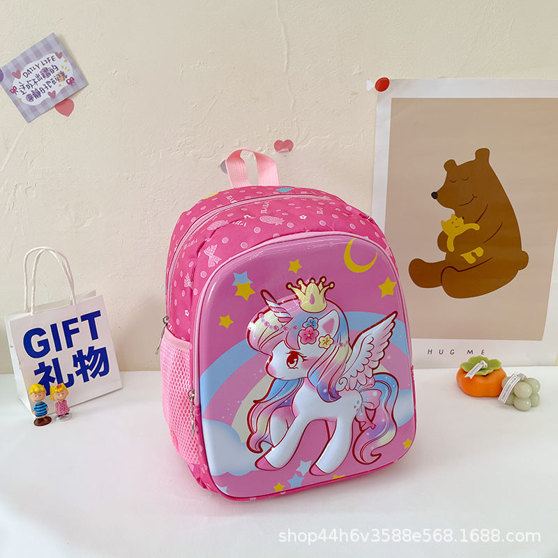 Cartoon cute children's backpack eggshell bag