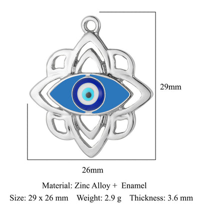 5 pcs/pack, dripping eyes, hang tags, alloy necklaces, pendants.