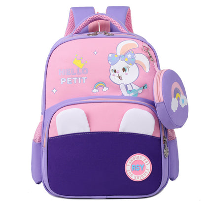 Cute bunny boy and girl toddler backpack