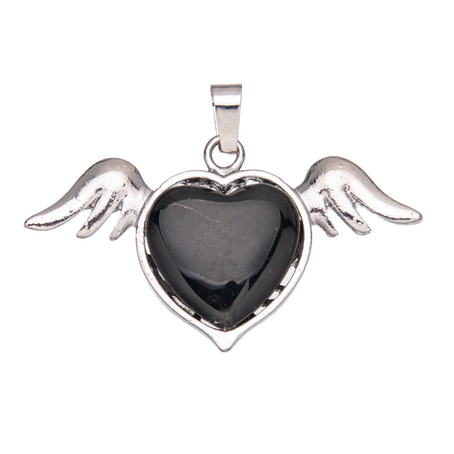 asas naturais de cristal amor pingente de cristal 