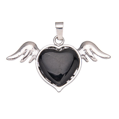 asas naturais de cristal amor pingente de cristal 