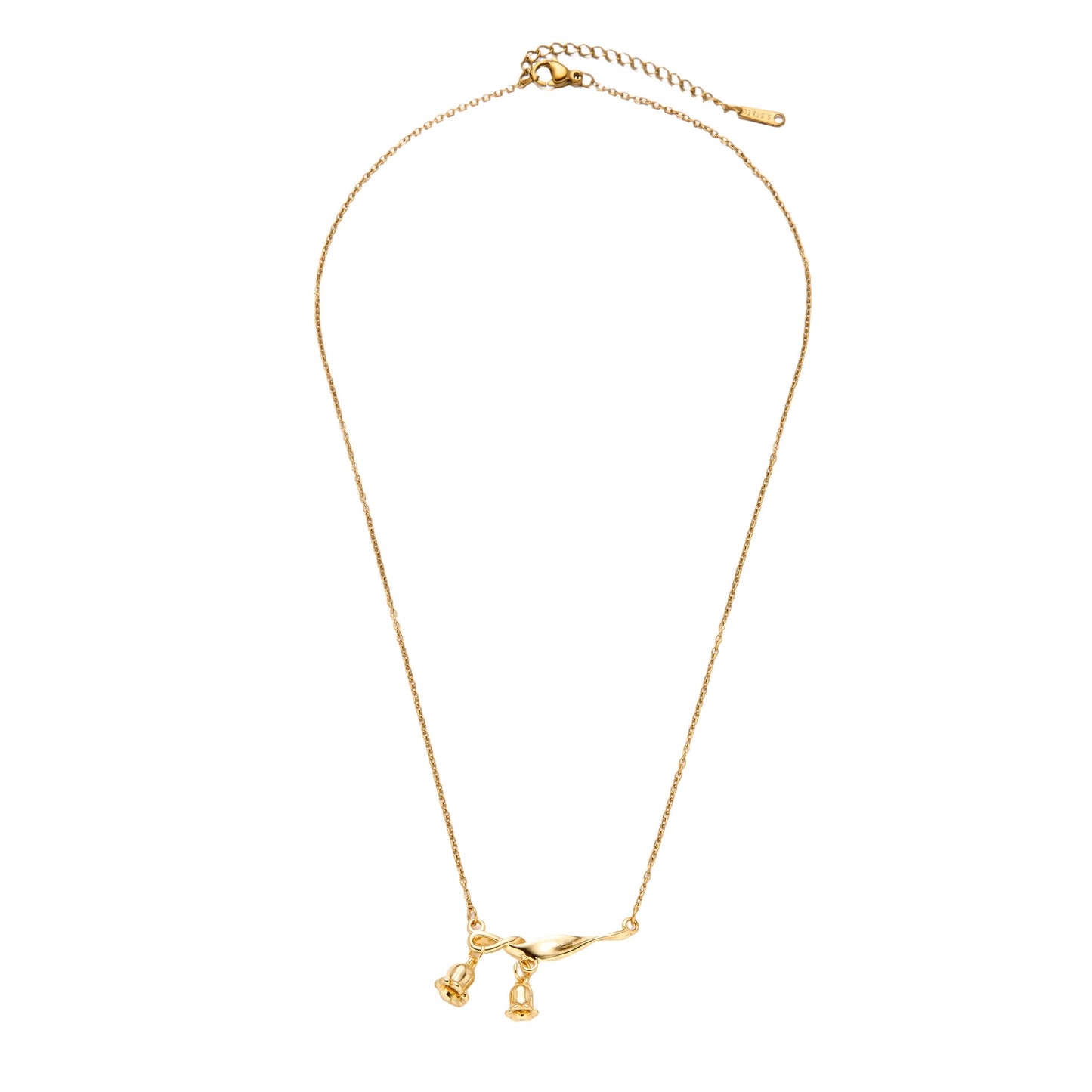 Flower Bell Pendant Necklace