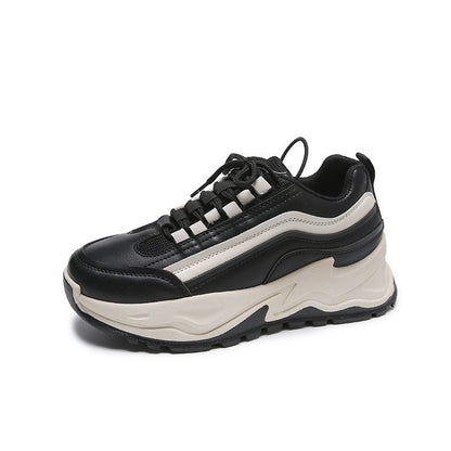 Thick-soled heightening sports and leisure shoes