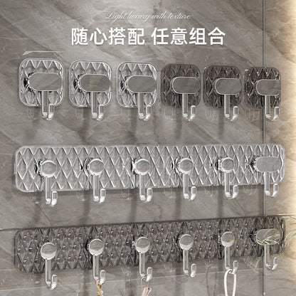 Transparent Row Adhesive Hooks No-Drill