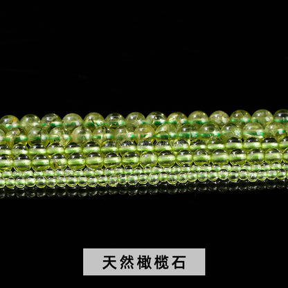 2-4Mm natural olivine loose bead bracelet