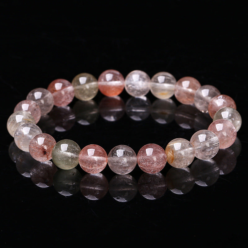8A Natural Color Rabbit Hair Crystal Bracelet