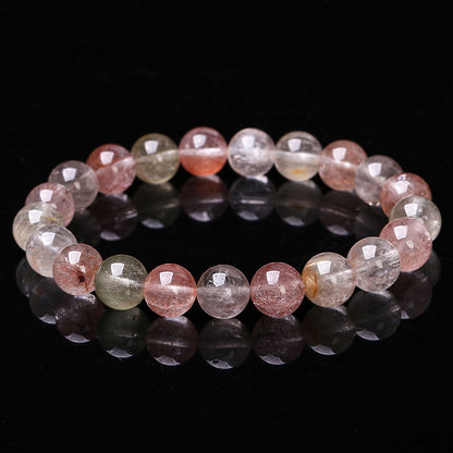 8A Natural Color Rabbit Hair Crystal Bracelet
