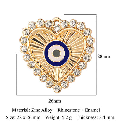 5 pcs/bag, palm eye, alloy necklace, earrings, pendant.