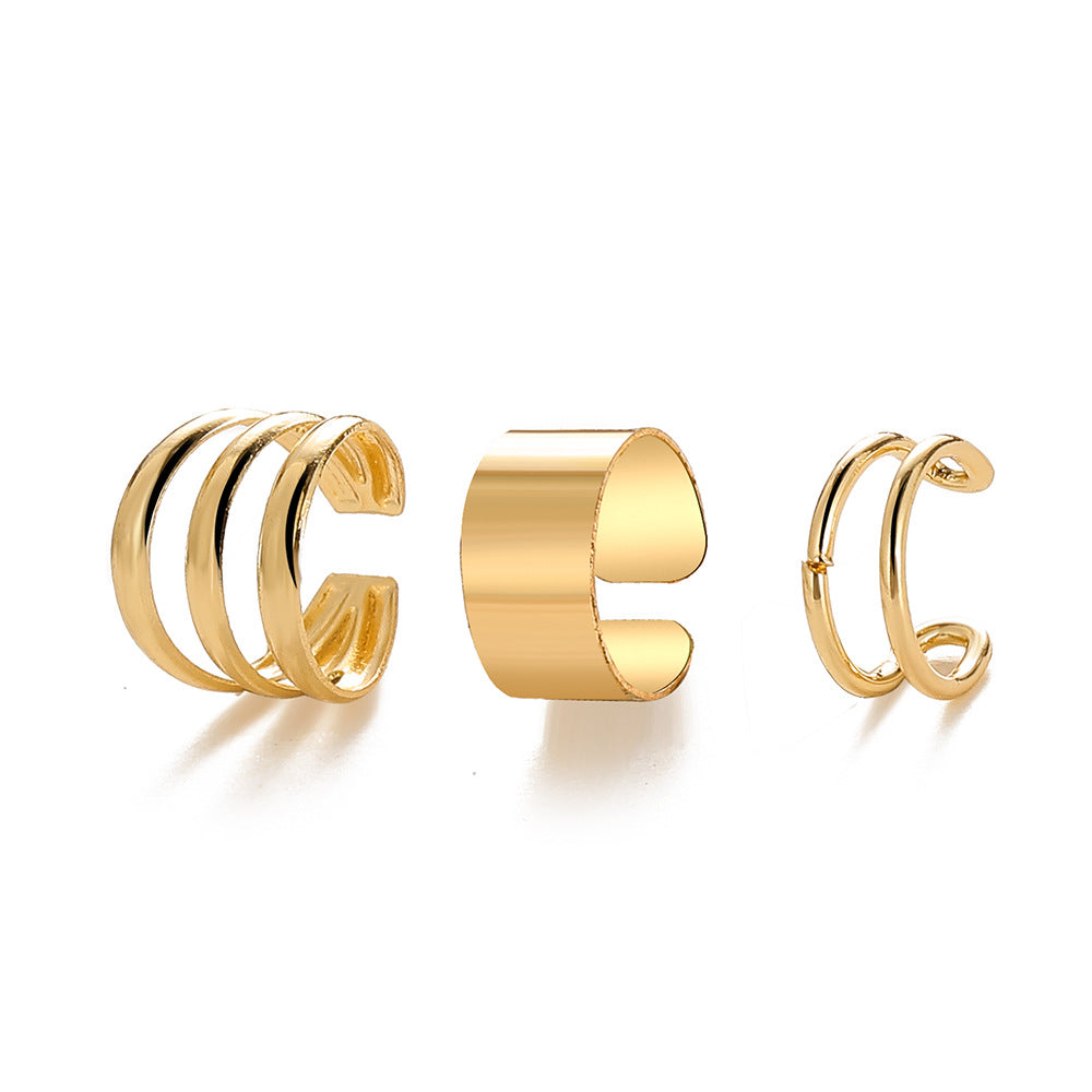 Hollow Multi-layer Ear Clip Set