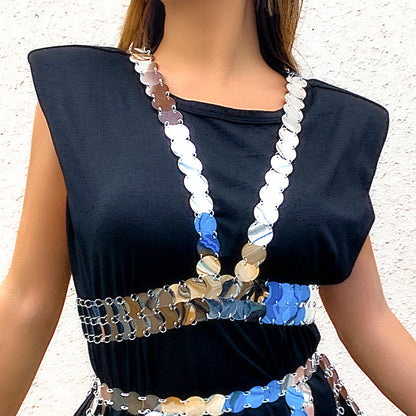 Handmade one-piece fringed clothing women