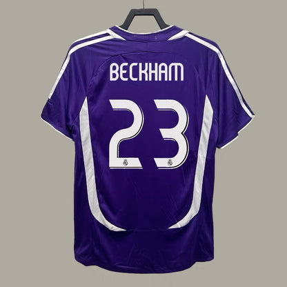 06-07 Real Madrid Retro Local Visitante Ronaldo Beckham Ra¨²l Guti Jersey 