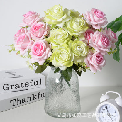 Artificial flower 7 heads Aisha rose