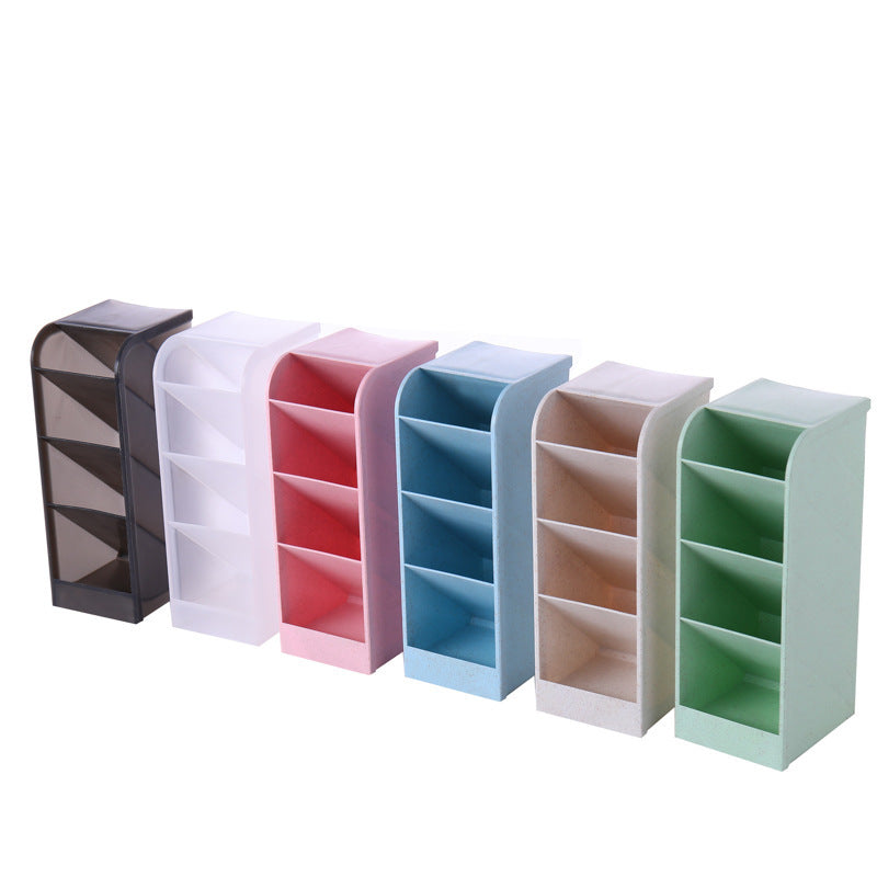 Slanted Multi-Compartment Pen Holder