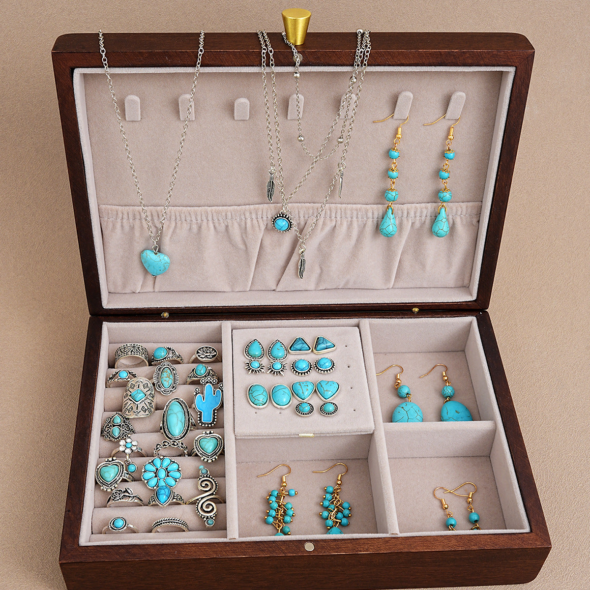 Silver Turquoise Jewelry Set