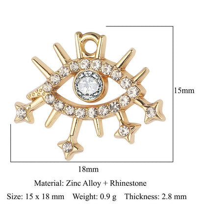 5 pcs/pack, snowman elk smiley face alloy pendant.