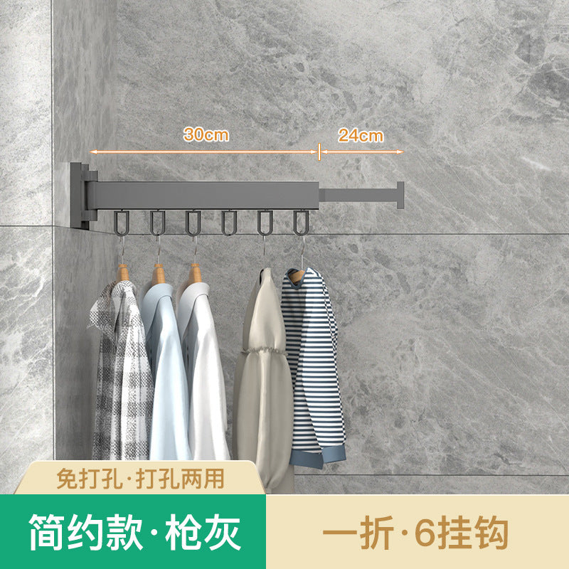 Folding Telescopic Clothes Rack