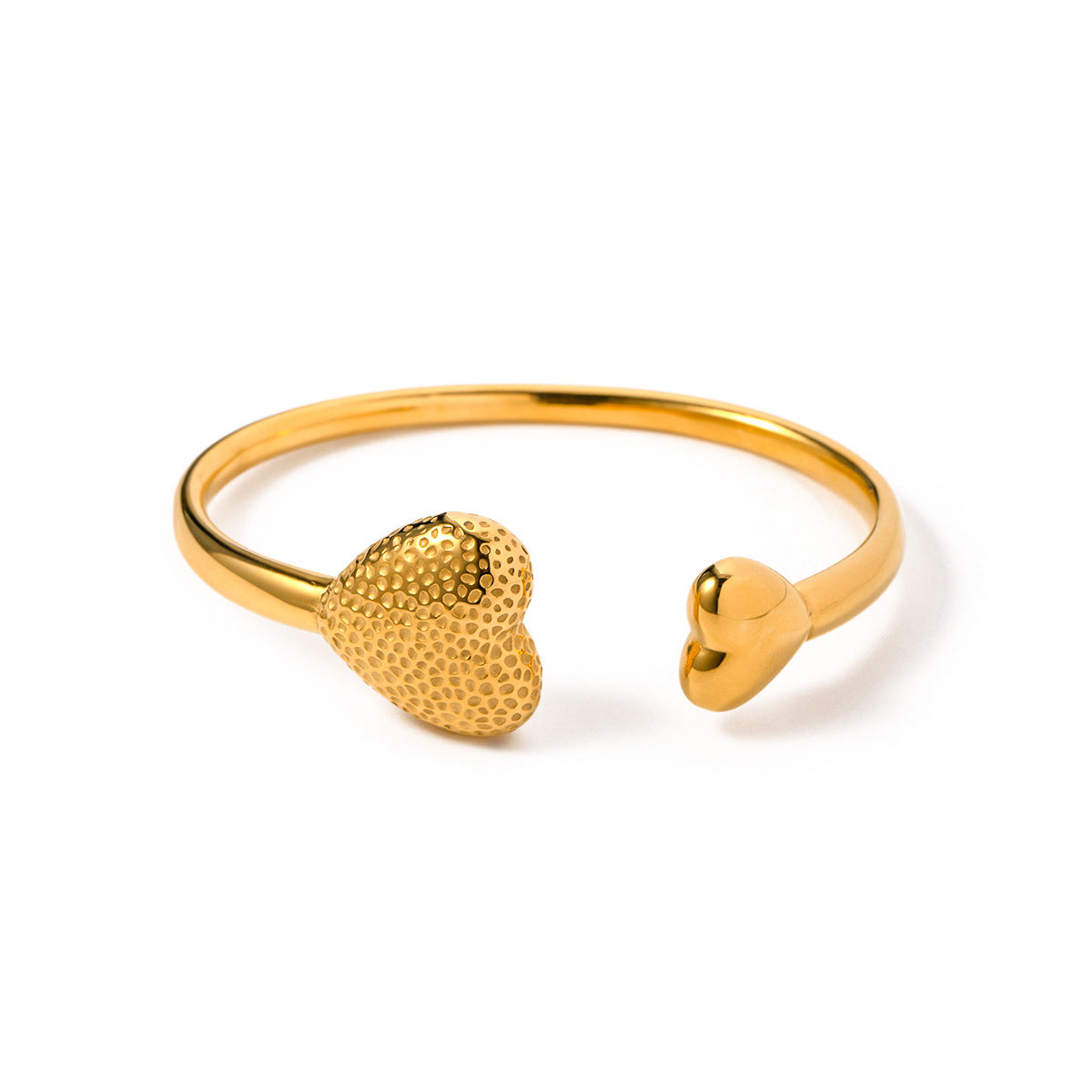 Asymmetric heart bracelet